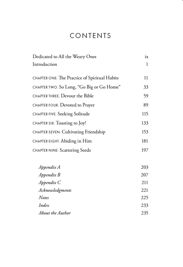 Table of Contents